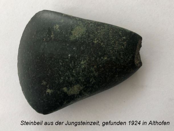 Steinzeitbeil aus Althofen